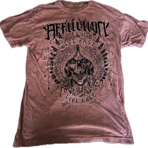 Affliction skull shirt